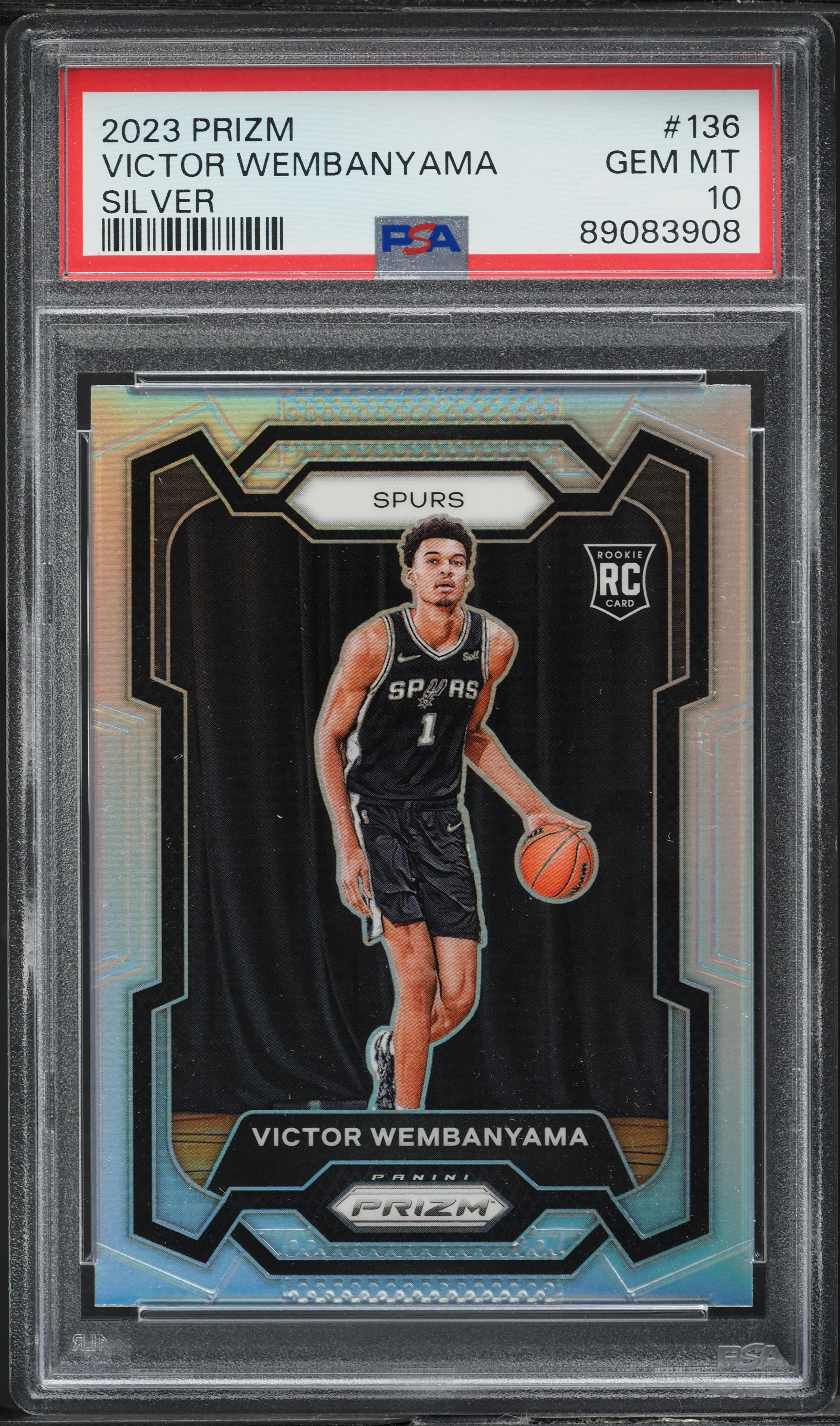 Victor Wembanyama 2023 Prizm Silver Rookie card
